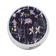 Butterflies And Flowers Painting 4-port Usb Hub (one Side) by ArtsyWishy