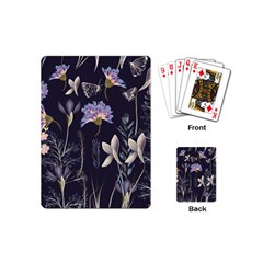 Butterflies and Flowers Painting Playing Cards Single Design (Mini)