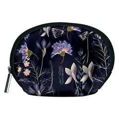 Butterflies and Flowers Painting Accessory Pouch (Medium)