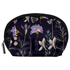 Butterflies and Flowers Painting Accessory Pouch (Large)