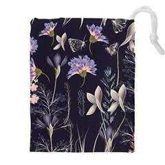 Butterflies and Flowers Painting Drawstring Pouch (4XL)