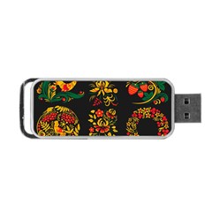 Russian Khokhloma Portable Usb Flash (two Sides) by goljakoff