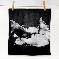 Whale Dream Face Towel by goljakoff