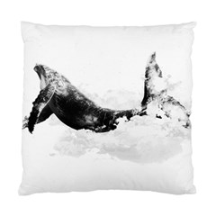 Blue Whale Dream Standard Cushion Case (two Sides) by goljakoff