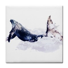 Blue Whale Dream Tile Coaster