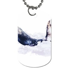 Blue Whale Dream Dog Tag (two Sides) by goljakoff