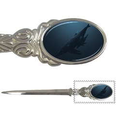 Blue Whale Family Letter Opener by goljakoff