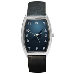 Blue Whale Family Barrel Style Metal Watch by goljakoff