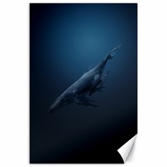 Whales Family Canvas 24  X 36  by goljakoff