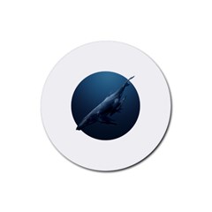 Whales Rubber Coaster (round)  by goljakoff