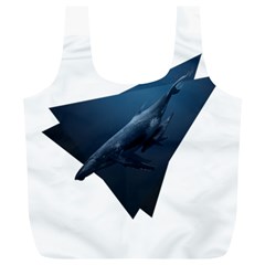 Blue Whales Full Print Recycle Bag (xl) by goljakoff