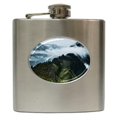 Mountain Landscape Hip Flask (6 Oz) by goljakoff