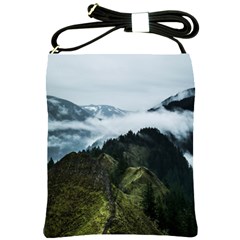 Mountain Landscape Shoulder Sling Bag by goljakoff