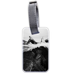 Whale In Clouds Luggage Tag (two Sides) by goljakoff