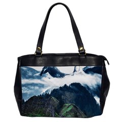 Blue Whales Dream Oversize Office Handbag (2 Sides) by goljakoff