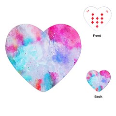 Rainbow Paint Playing Cards Single Design (heart) by goljakoff