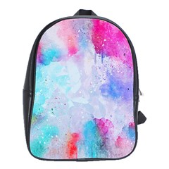 Rainbow Paint School Bag (large) by goljakoff