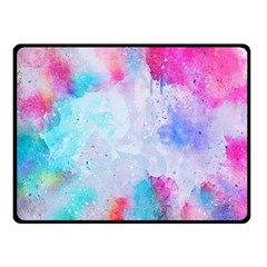 Rainbow Paint Fleece Blanket (small) by goljakoff