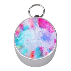 Rainbow Paint Mini Silver Compasses by goljakoff