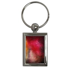 Red Galaxy Paint Key Chain (rectangle) by goljakoff