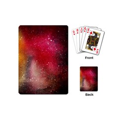 Red Galaxy Paint Playing Cards Single Design (mini) by goljakoff