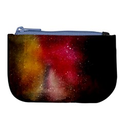 Red Galaxy Paint Large Coin Purse by goljakoff