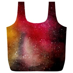 Red Galaxy Paint Full Print Recycle Bag (xxl) by goljakoff