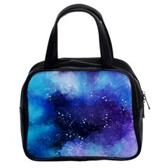 Blue Space Paint Classic Handbag (two Sides) by goljakoff