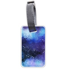 Blue Space Paint Luggage Tag (one Side) by goljakoff