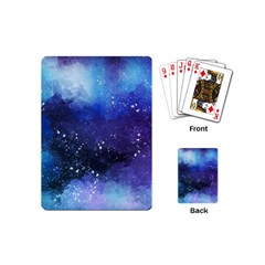 Blue Space Paint Playing Cards Single Design (mini) by goljakoff