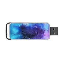 Blue Space Paint Portable Usb Flash (two Sides) by goljakoff