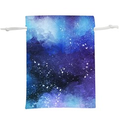 Blue Space Paint  Lightweight Drawstring Pouch (xl) by goljakoff