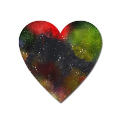 Color Splashes Heart Magnet by goljakoff