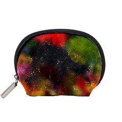 Color Splashes Accessory Pouch (small) by goljakoff