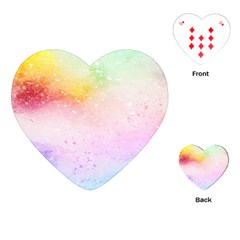 Rainbow splashes Playing Cards Single Design (Heart)