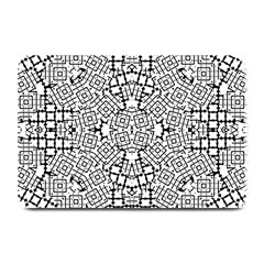 Modern Black And White Geometric Print Plate Mats by dflcprintsclothing