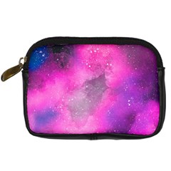 Purple Space Digital Camera Leather Case by goljakoff