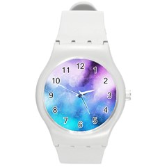 Metallic Paint Round Plastic Sport Watch (m) by goljakoff