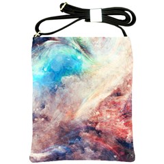 Galaxy Paint Shoulder Sling Bag by goljakoff