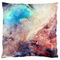 Galaxy Paint Large Cushion Case (one Side) by goljakoff