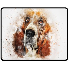 Dog Fleece Blanket (medium)  by goljakoff