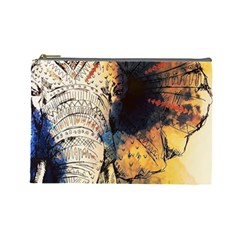 Elephant Mandala Cosmetic Bag (large)