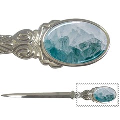 Blue Green Waves Letter Opener by goljakoff