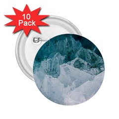 Blue Waves 2 25  Buttons (10 Pack)  by goljakoff