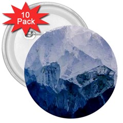 Blue Mountain 3  Buttons (10 Pack)  by goljakoff