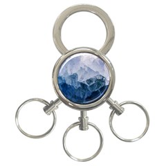 Blue Mountain 3-ring Key Chain by goljakoff