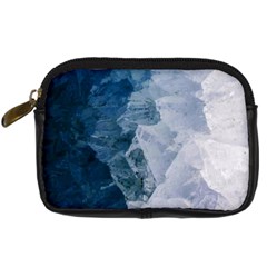 Blue Waves Digital Camera Leather Case by goljakoff