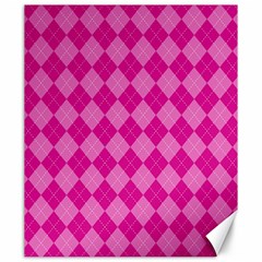 Pink Diamond Pattern Canvas 20  X 24  by ArtsyWishy