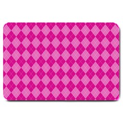 Pink Diamond Pattern Large Doormat  by ArtsyWishy