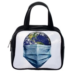 Earth With Face Mask Pandemic Concept Classic Handbag (one Side) by dflcprintsclothing